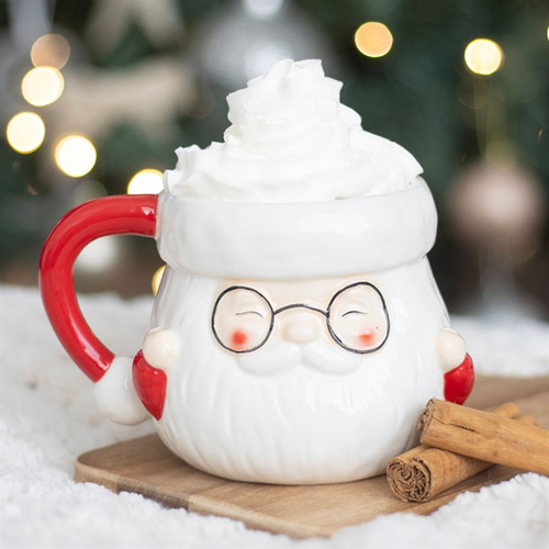 Candy Cane Gingerbread House Mug or Santa Mug