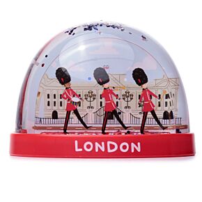 collectable Snow Storm (medium) London icons Red Telephone Box Guardsmen on parade snow globes