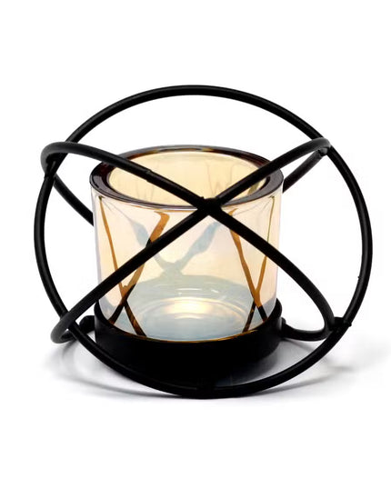 Centrepiece Iron Votive Candle Holder - 1 Cup Single Ball - Magical Emporium 