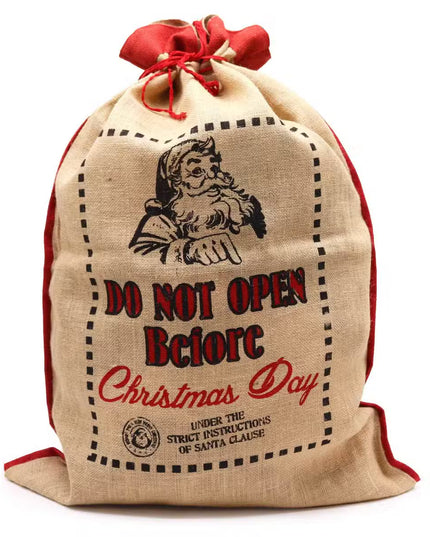 25 December Christmas Jute sacks Christmas sacks