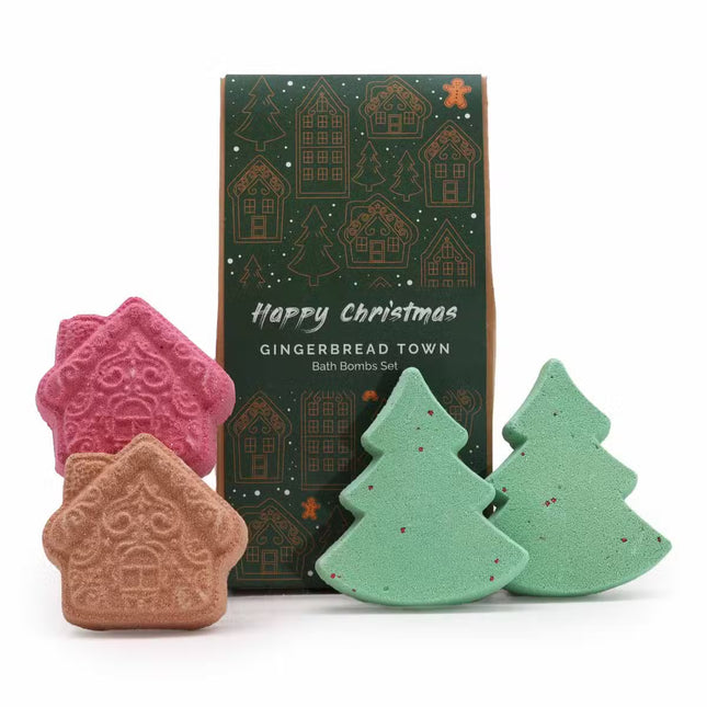 Break The Ice Christmas Bath bomb gift set Gingerbread Towm Bath bomb