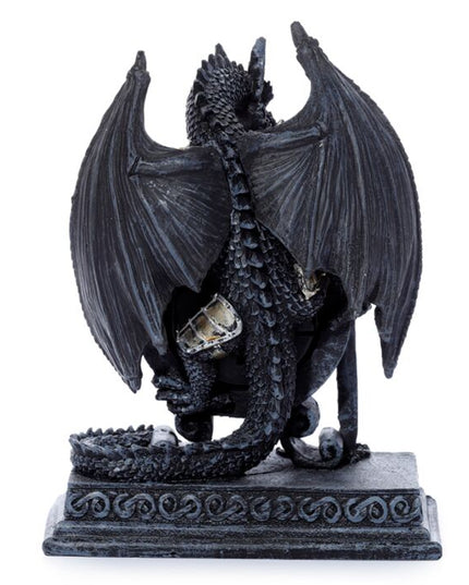 Gothic Armoured Dragon Mantle Clock Clocks