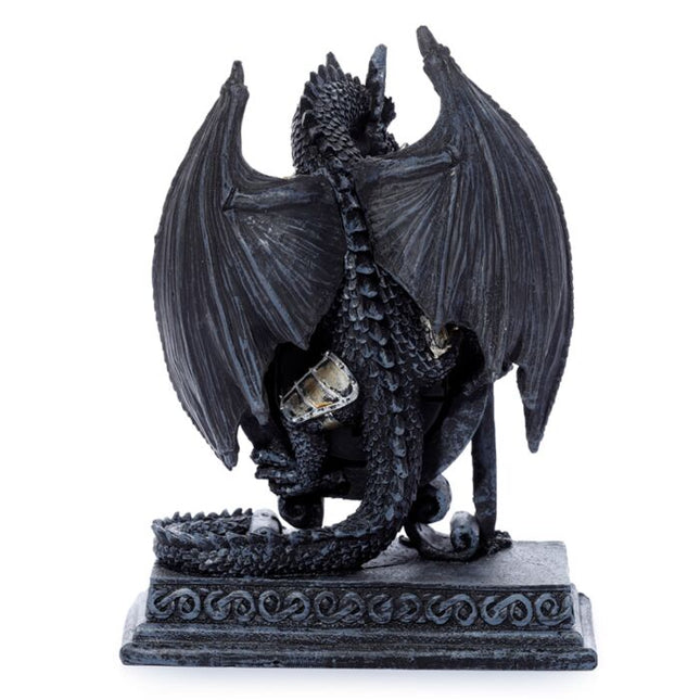 Gothic Armoured Dragon Mantle Clock Clocks