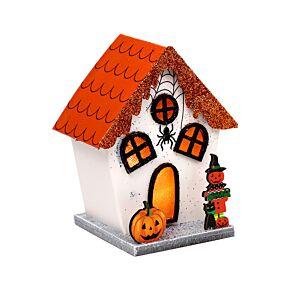 Led Decoration spooky Black cat and ghost House Trick or Treat Pumpkin house Led light
