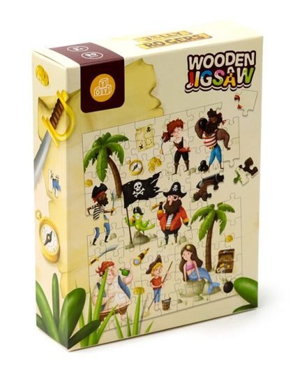 90pc Wooden Jigsaw Puzzle - Jolly Roger Pirates Jigsaw