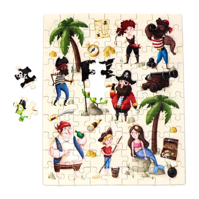 90pc Wooden Jigsaw Puzzle - Jolly Roger Pirates Jigsaw