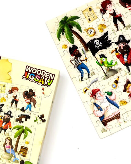 90pc Wooden Jigsaw Puzzle - Jolly Roger Pirates Jigsaw