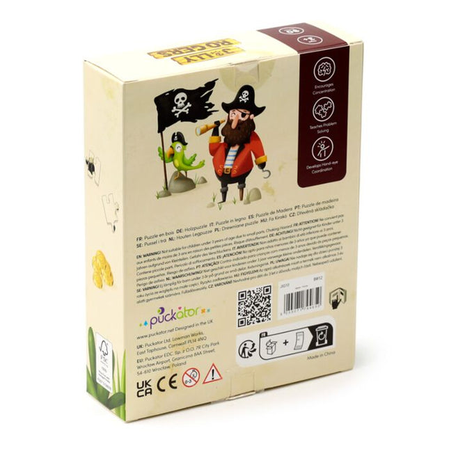 90pc Wooden Jigsaw Puzzle - Jolly Roger Pirates Jigsaw