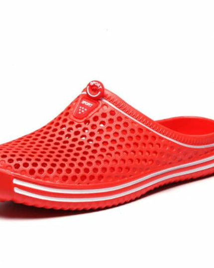 Black unisex Fashion Slippers Red Slippers