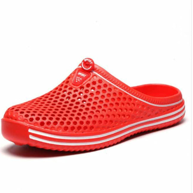 Black unisex Fashion Slippers Red Slippers