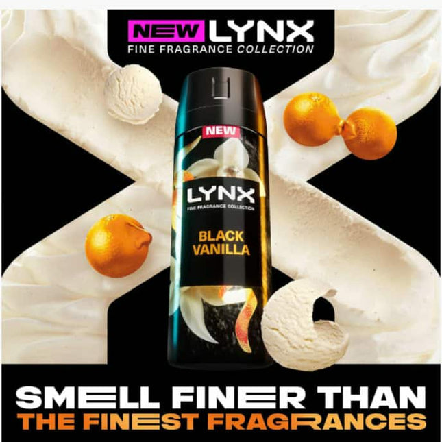 Lynx Black Vanilla Collection- Orange & Sandalwood Scent Gift ideas