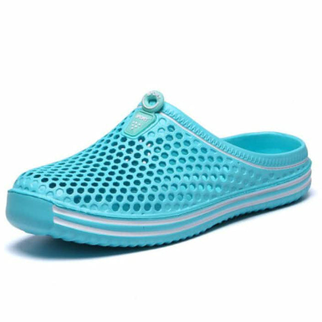 Black unisex Fashion Slippers Sky blue Slippers