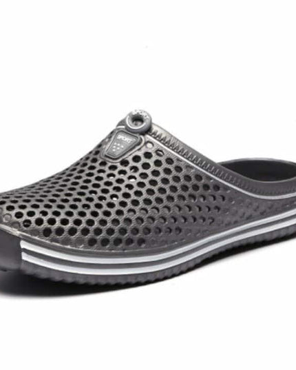 Black unisex Fashion Slippers Gray Slippers