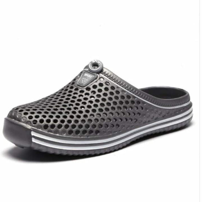 Black unisex Fashion Slippers Gray Slippers