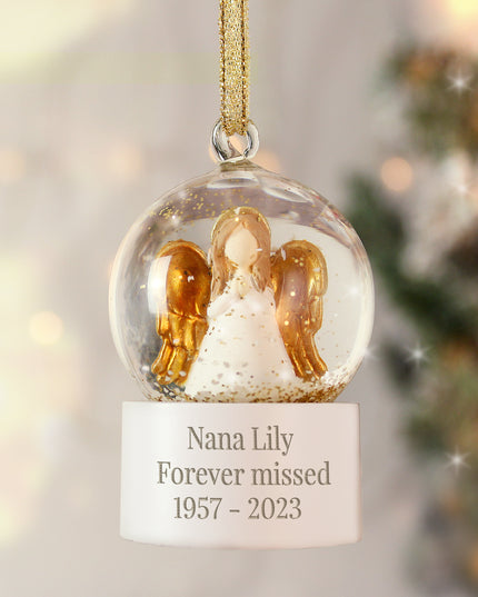 Personalised Angel Snow Globe