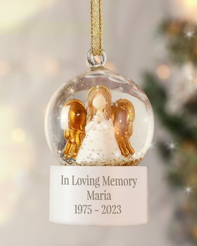 Personalised Angel Snow Globe