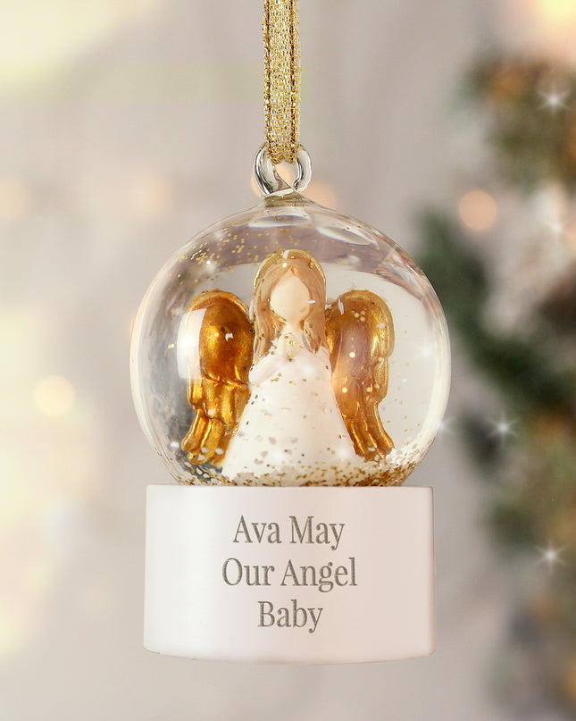 Personalised Angel Snow Globe