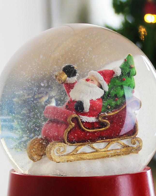 Personalised Message Musical Santa Globe