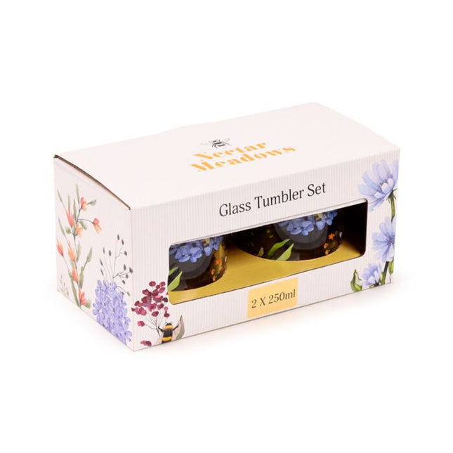 Glass Tumbler Set of 2 250ml - Nectar Meadows Tumbler