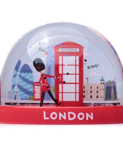 collectable Snow Storm (medium) London icons Red Telephone Box snow globes
