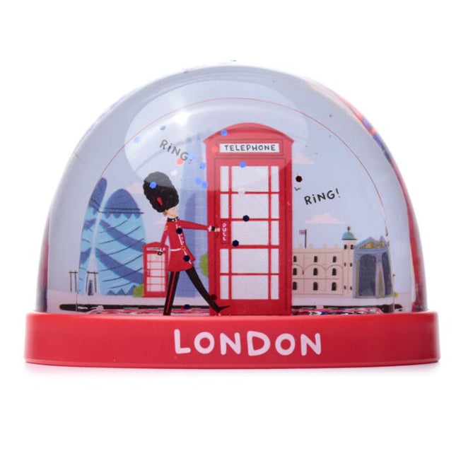 collectable Snow Storm (medium) London icons Red Telephone Box snow globes