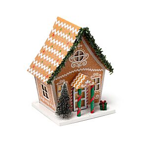 Led Decoration Christmas Church Christmas Gingerbread Toy Shop Led light