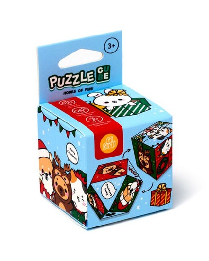 Puzzle Cube Toy - Christmas Adoramals Game