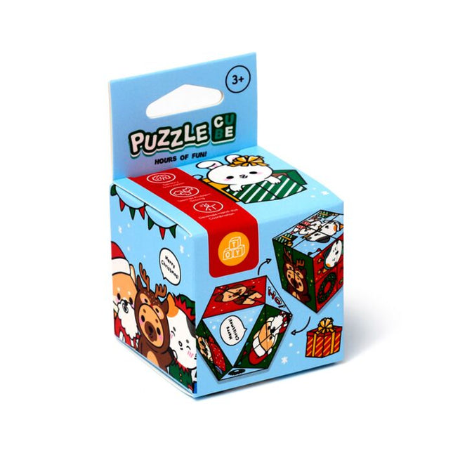 Puzzle Cube Toy - Christmas Adoramals Game