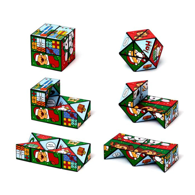 Puzzle Cube Toy - Christmas Adoramals Game