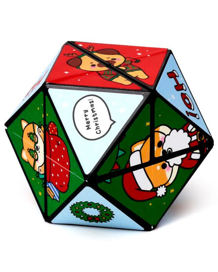 Puzzle Cube Toy - Christmas Adoramals Game