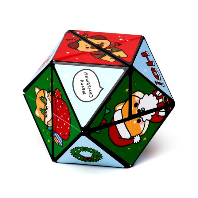 Puzzle Cube Toy - Christmas Adoramals Game