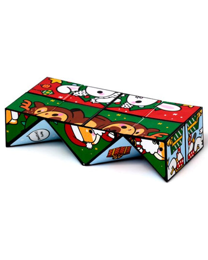 Puzzle Cube Toy - Christmas Adoramals Game