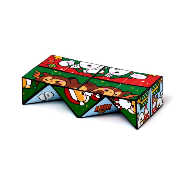 Puzzle Cube Toy - Christmas Adoramals Game