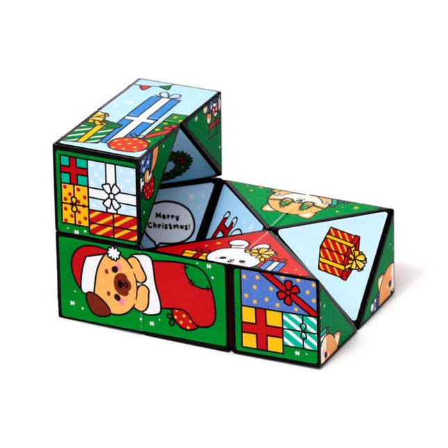 Puzzle Cube Toy - Christmas Adoramals Game