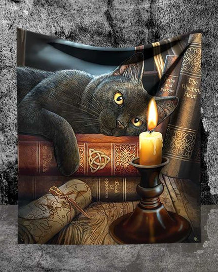 Lisa Parker Witching Hour Throw Witch Cat Blanket Throw