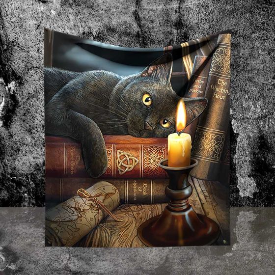 Lisa Parker Witching Hour Throw Witch Cat Blanket Throw