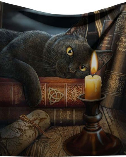 Lisa Parker Witching Hour Throw Witch Cat Blanket Throw