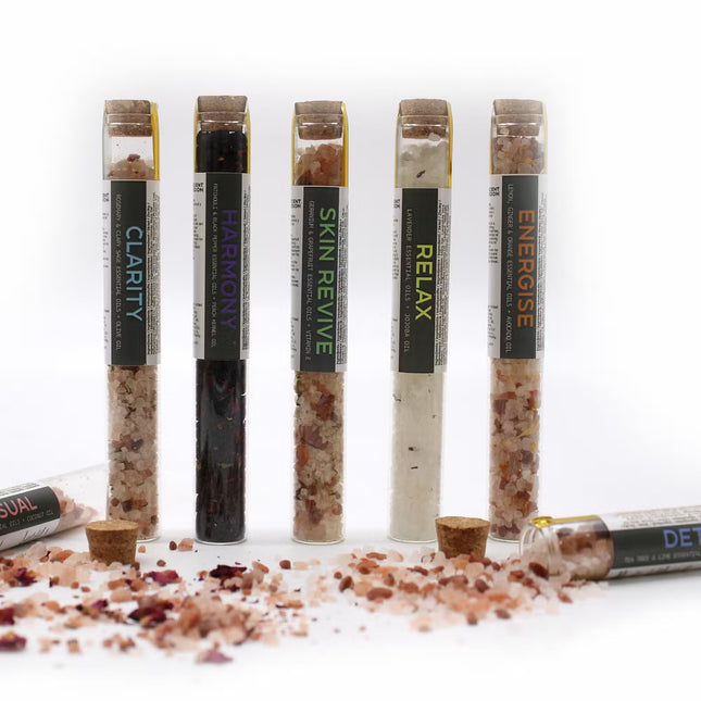 Bath Salts in Vials - Gift Pack of 7 Bath salts