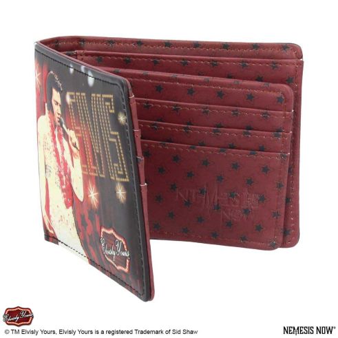 Officially Licensed Elvisly Yours Elvis Wallet Red 11cm Wallet