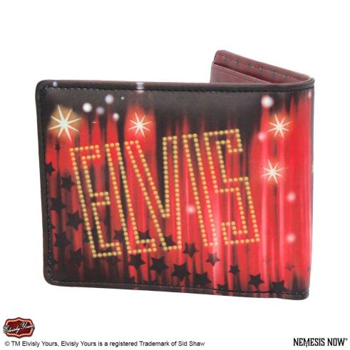 Officially Licensed Elvisly Yours Elvis Wallet Red 11cm Wallet