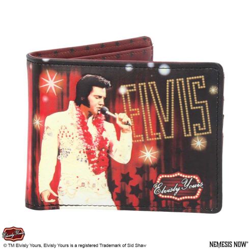 Officially Licensed Elvisly Yours Elvis Wallet Red 11cm Wallet