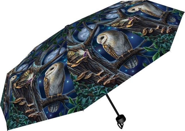 Lisa Parker Fairy and Owl Umbrella Umbrella