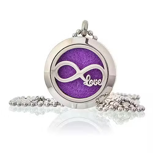 Aromatherapy Diffuser Necklace - Infinity Love 25mm Necklace