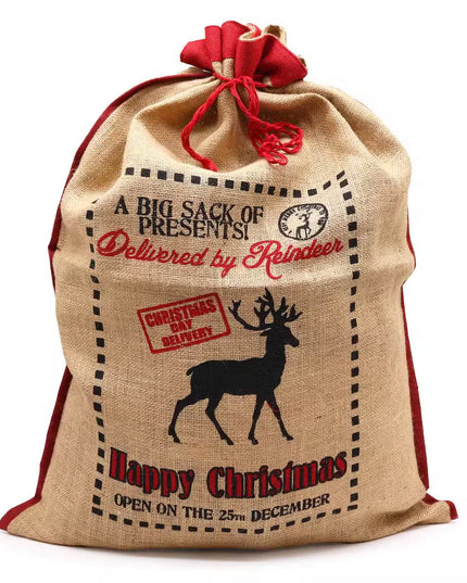 25 December Christmas Jute sacks Christmas sacks