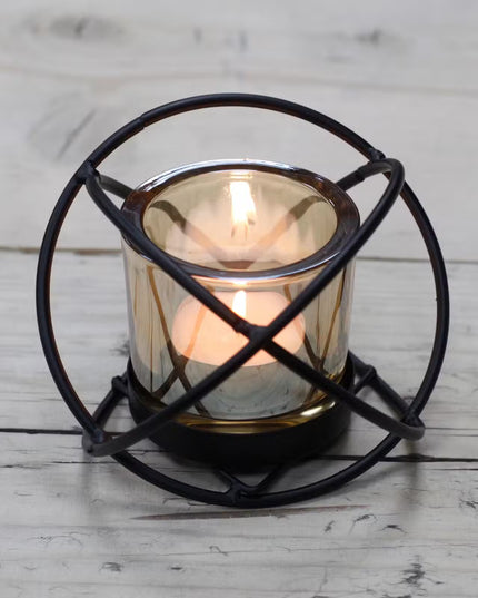 Centrepiece Iron Votive Candle Holder - 1 Cup Single Ball - Magical Emporium 