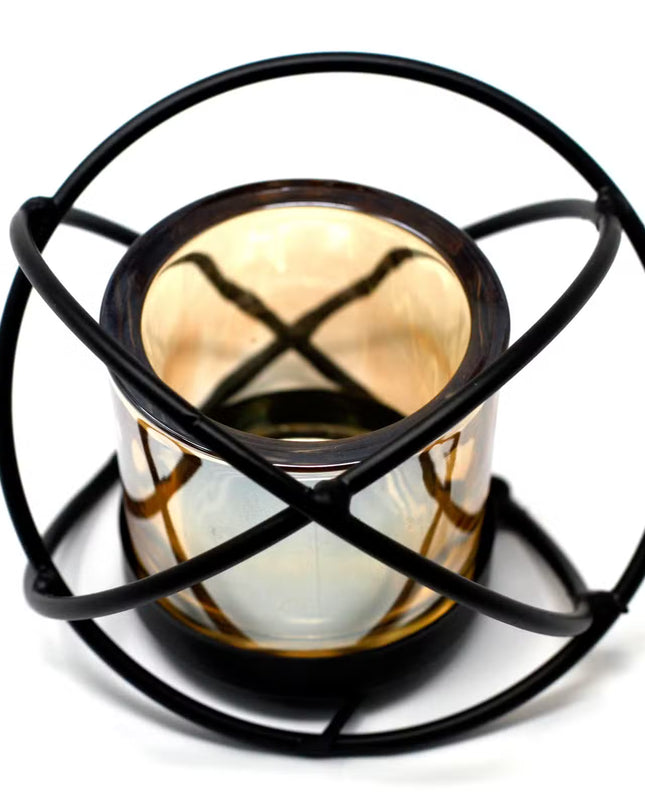 Centrepiece Iron Votive Candle Holder - 1 Cup Single Ball - Magical Emporium 