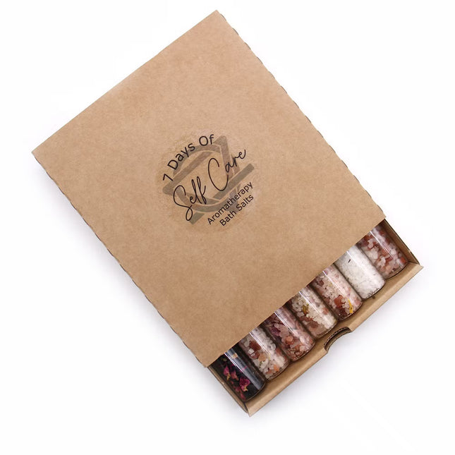 Bath Salts in Vials - Gift Pack of 7 Bath salts