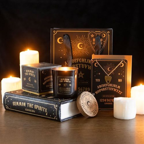Summon the Spirits Talking Board White Sage Candle - Magical Emporium 