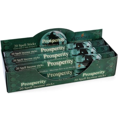Set of 6 Packets of Prosperity Spell Incense Sticks by Lisa Parker - Magical Emporium 