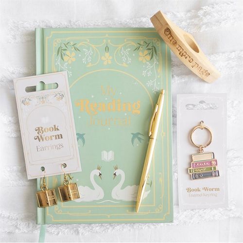 Book Worm Keyring - Magical Emporium 